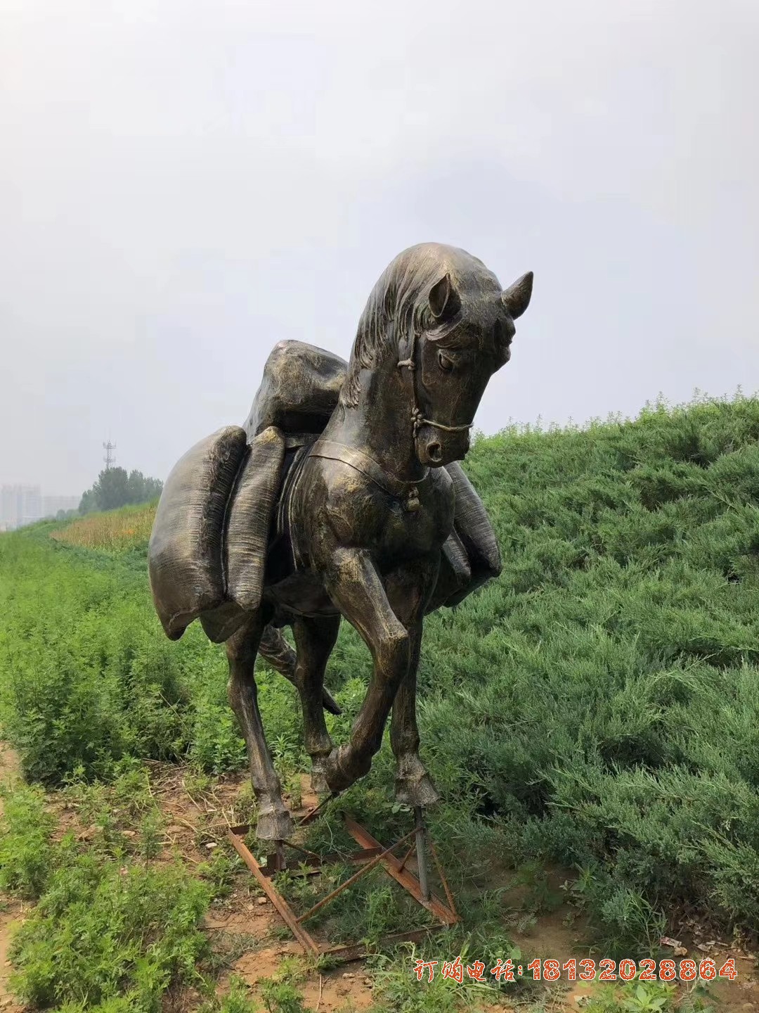 铜雕马雕塑 公园动物马雕塑