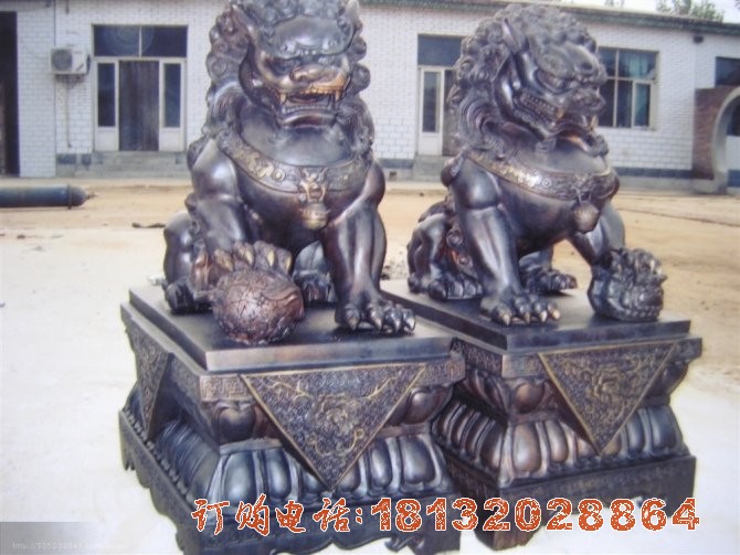 北京狮铜雕