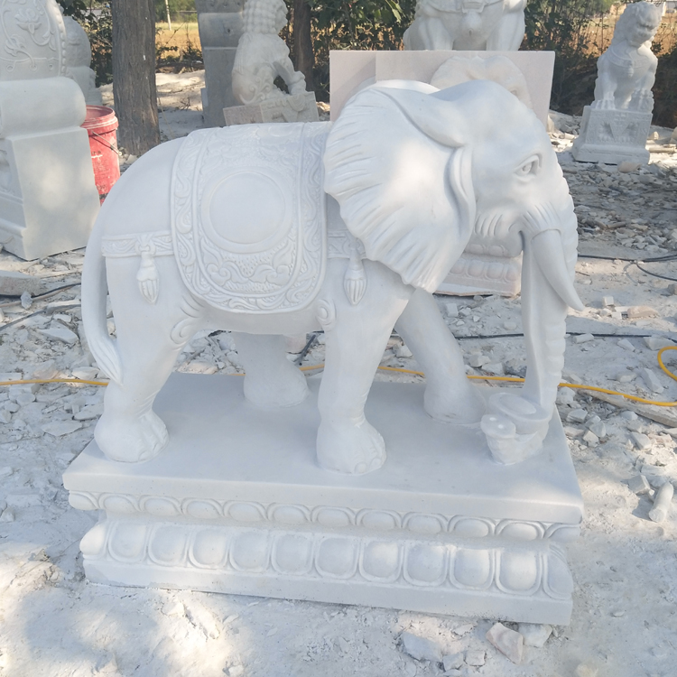 石雕汉白玉大象制作厂家
