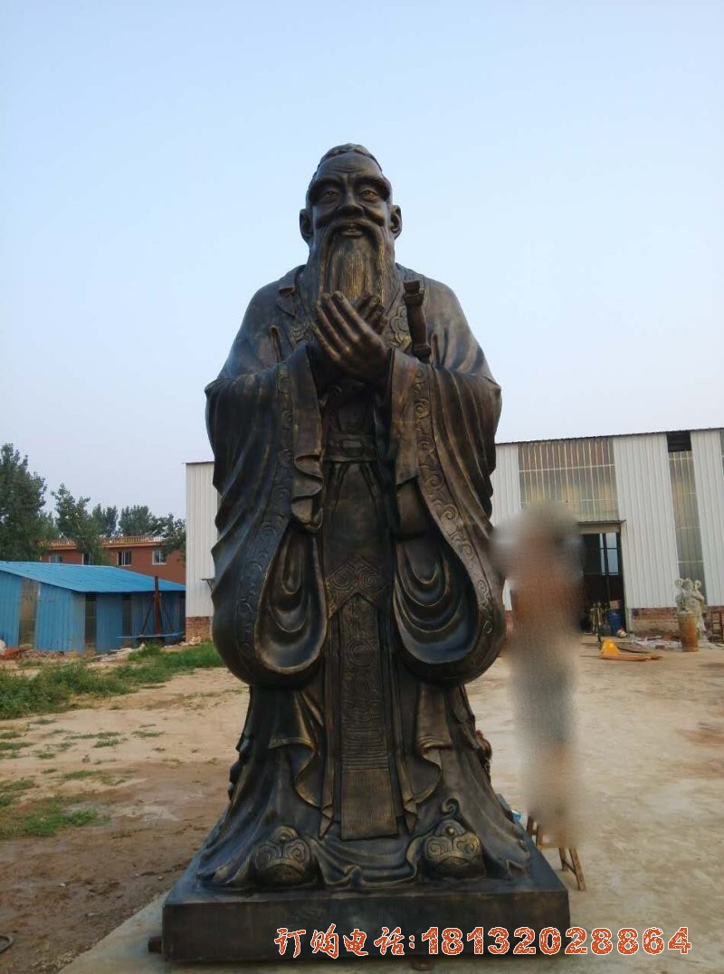先师孔子雕像 校园人物铜雕 