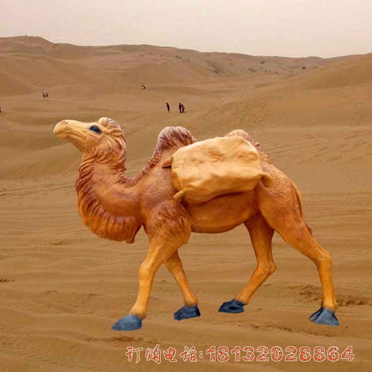 玻璃钢骆驼雕塑