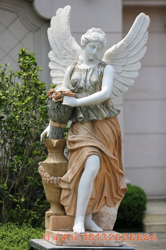汉白玉天使西方人物石雕