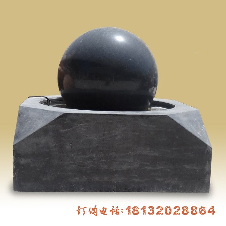 中国黑石材风水球