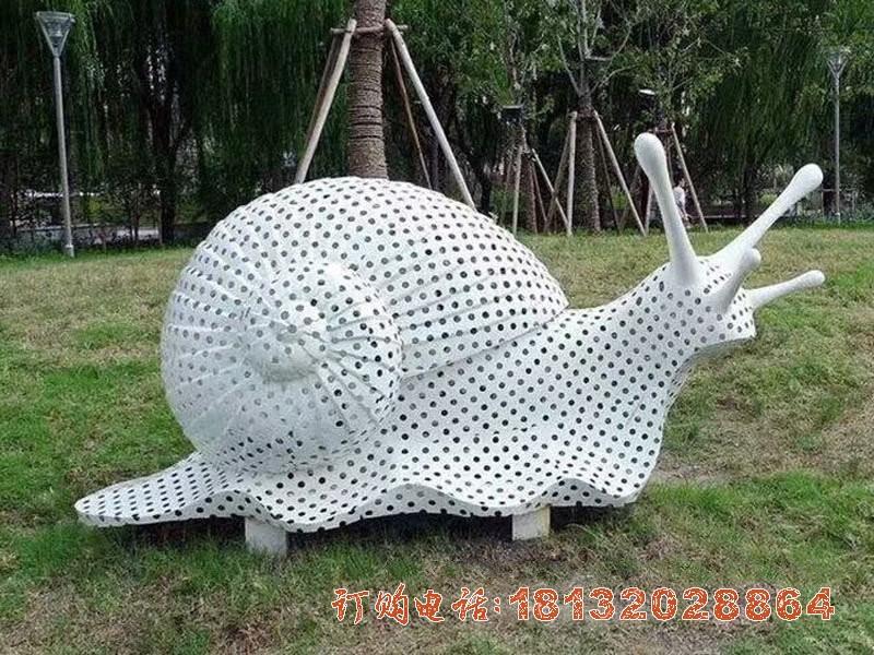 不锈钢公园抽象蜗牛雕塑