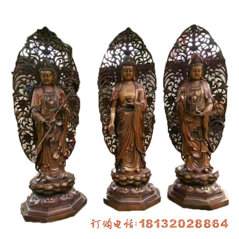 铸铜西方三圣雕塑