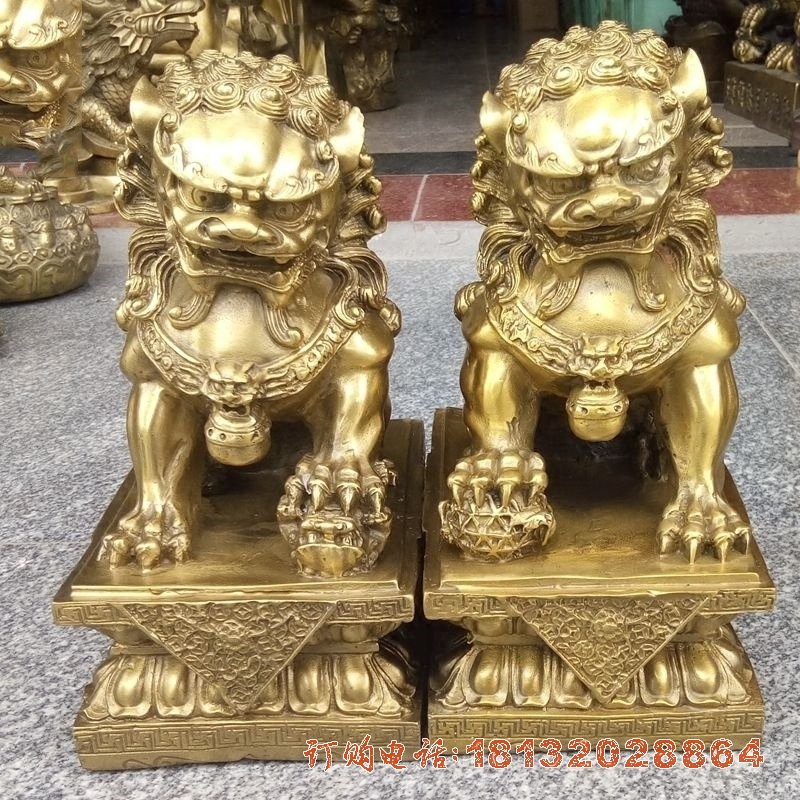 铸铜北京狮子雕塑