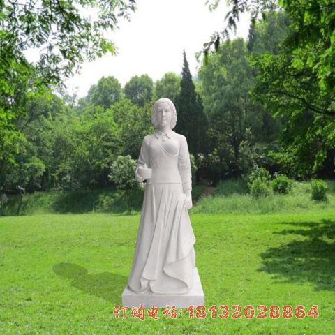 汉白玉西方名人南丁格尔雕塑