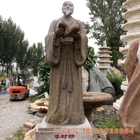 古代名医李时珍石雕