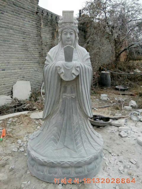 青石妈祖神像雕塑