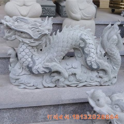 大理石公园中国龙雕塑