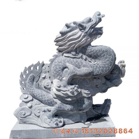 广场青石中国龙雕塑