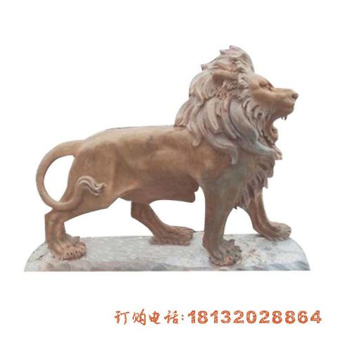 立式欧式狮子石雕