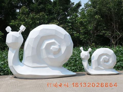 玻璃钢抽象蜗牛雕塑