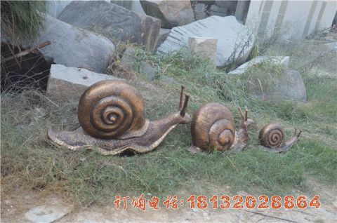 铜雕蜗牛