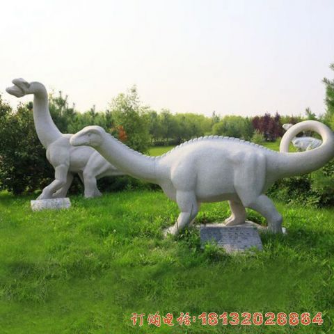 公园大理石恐龙石雕