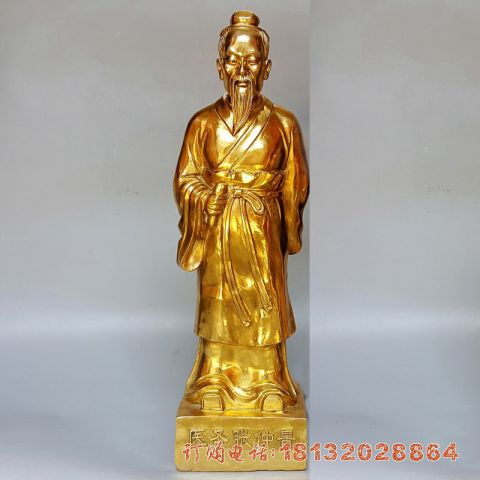 铸铜医圣张仲景雕像